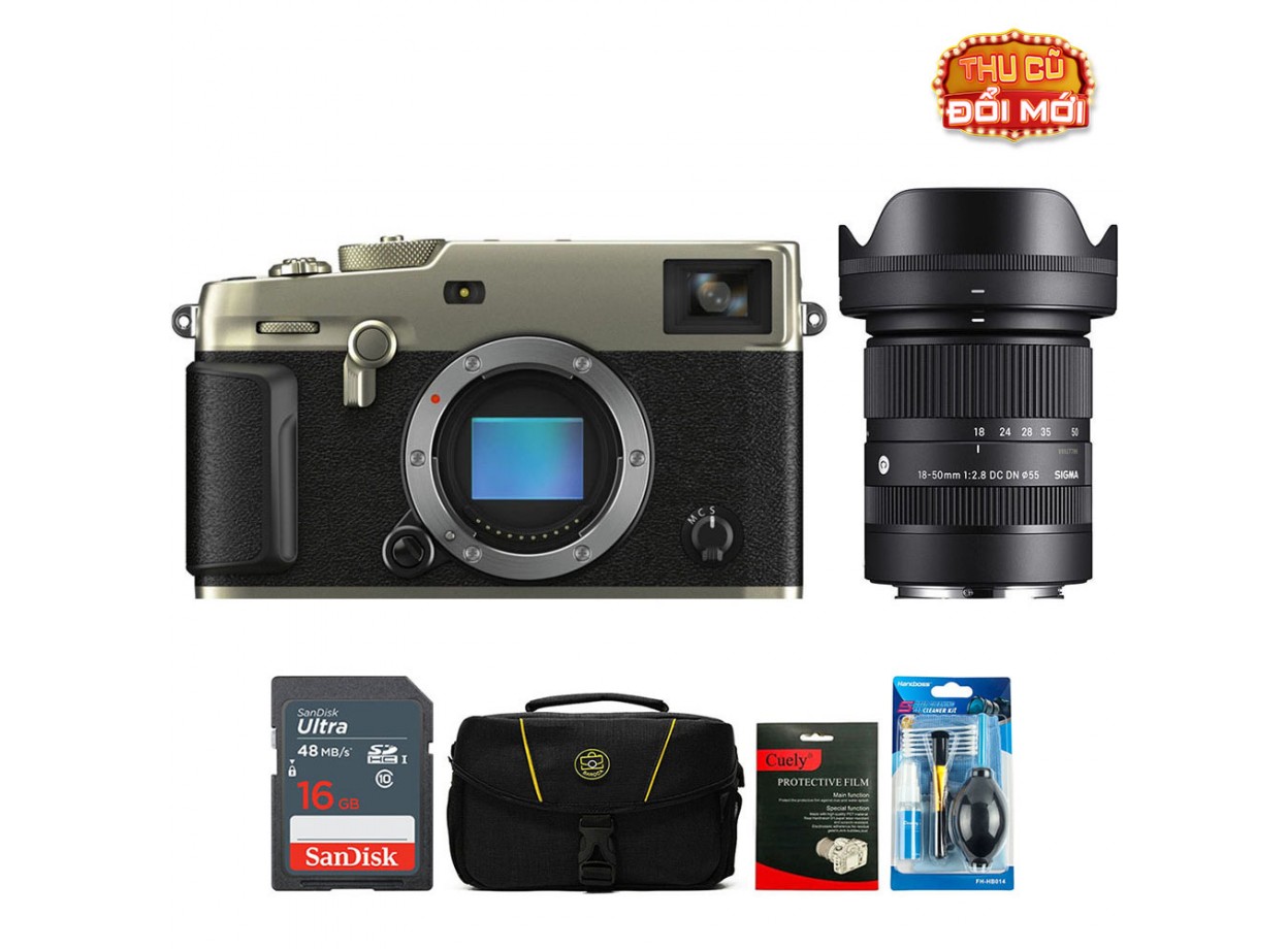 Fujifilm X-Pro3 Body + Kèm Lens Sigma 18-50mm f/2.8 (Chính hãng)