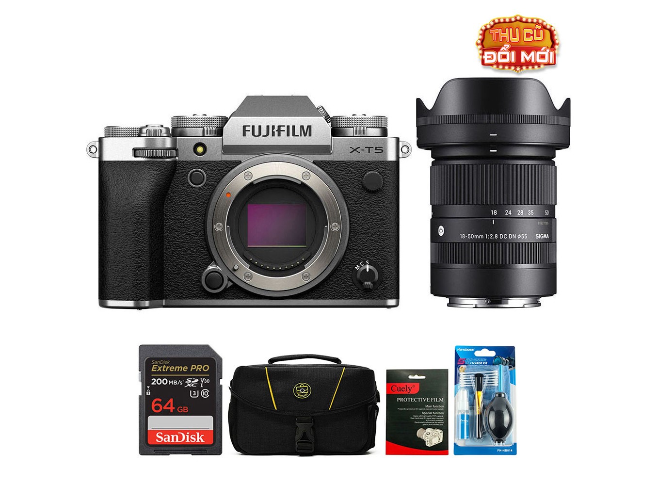 Fujifilm X-T5 (Chính hãng) (Kèm Lens Sigma 18-50mm f/2.8)