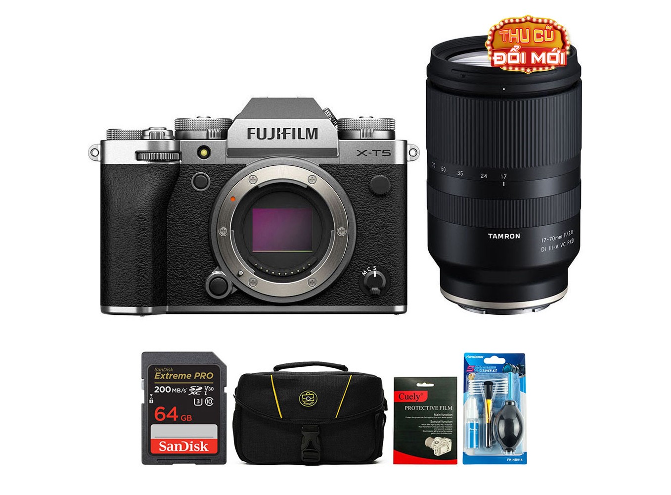 Fujifilm X-T5 (Chính hãng) (Kèm Lens Tamron 17-70mm f/2.8 III)