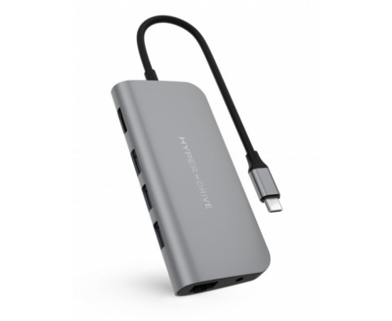 Hub HyperDrive 9 IN 1 ( HDMI , USB C , SD ,LAN ,Jack 3.5 )