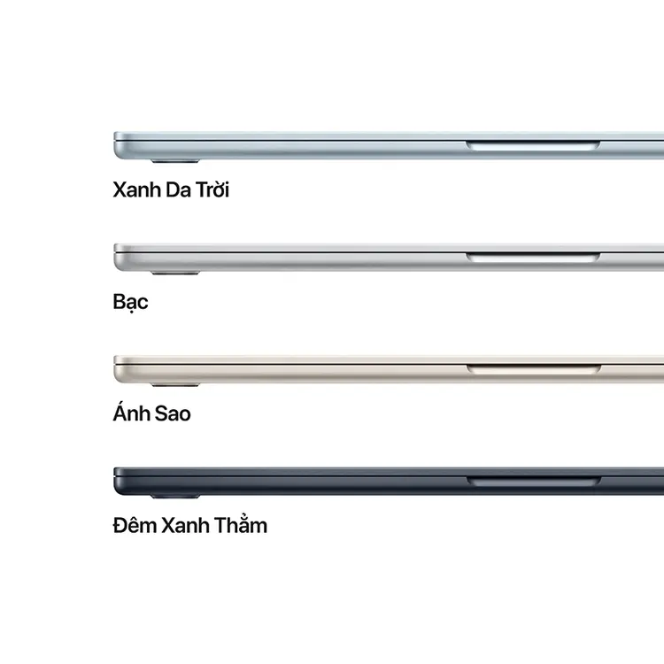 Macbook Air M4 15 inch - 2025 - Apple M4 10 CPU , 10 GPU 16GB 512GB