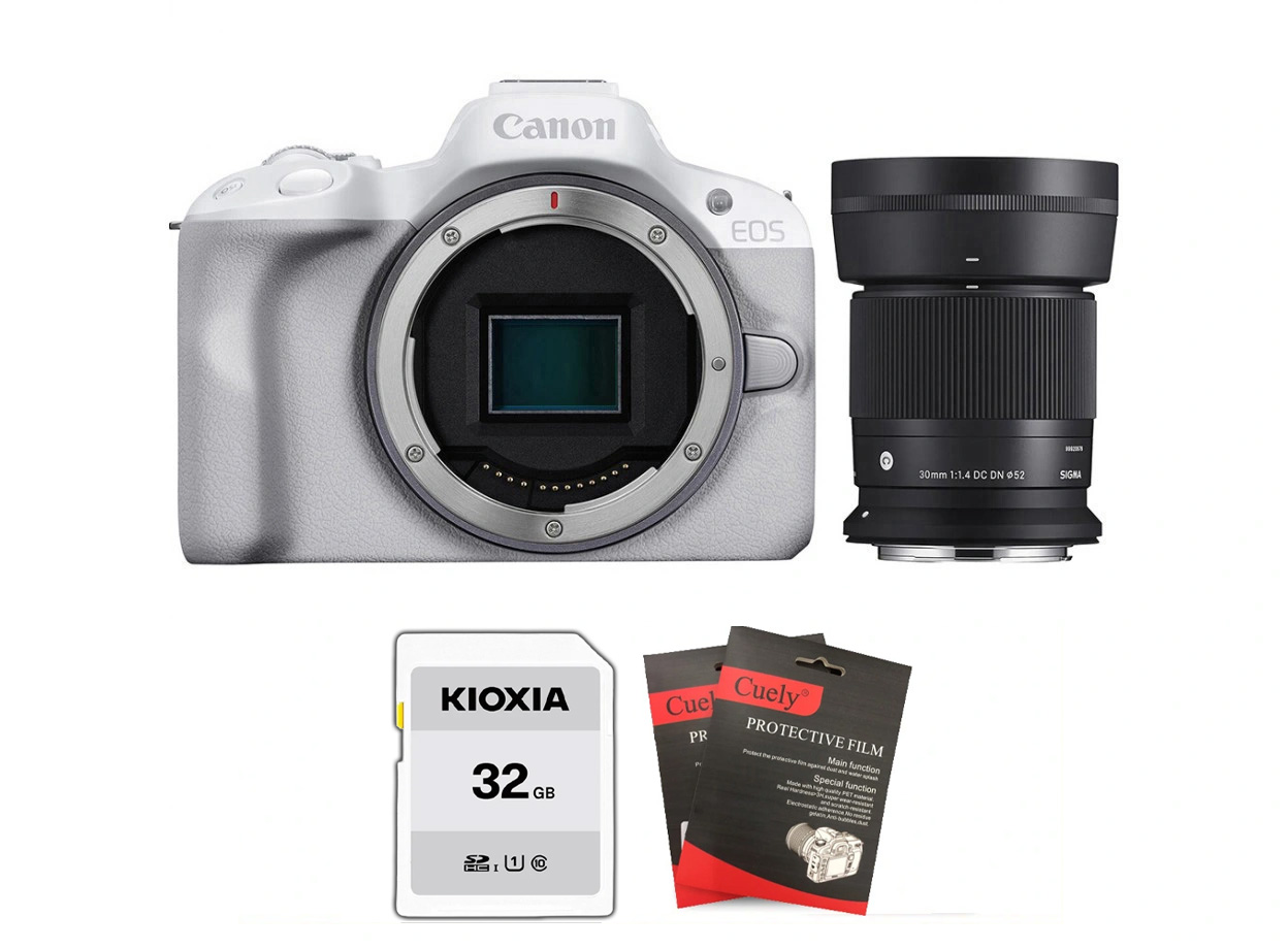 Canon EOS R50 + Kèm Lens Sigma 30mm f/1.4 (Chính hãng)