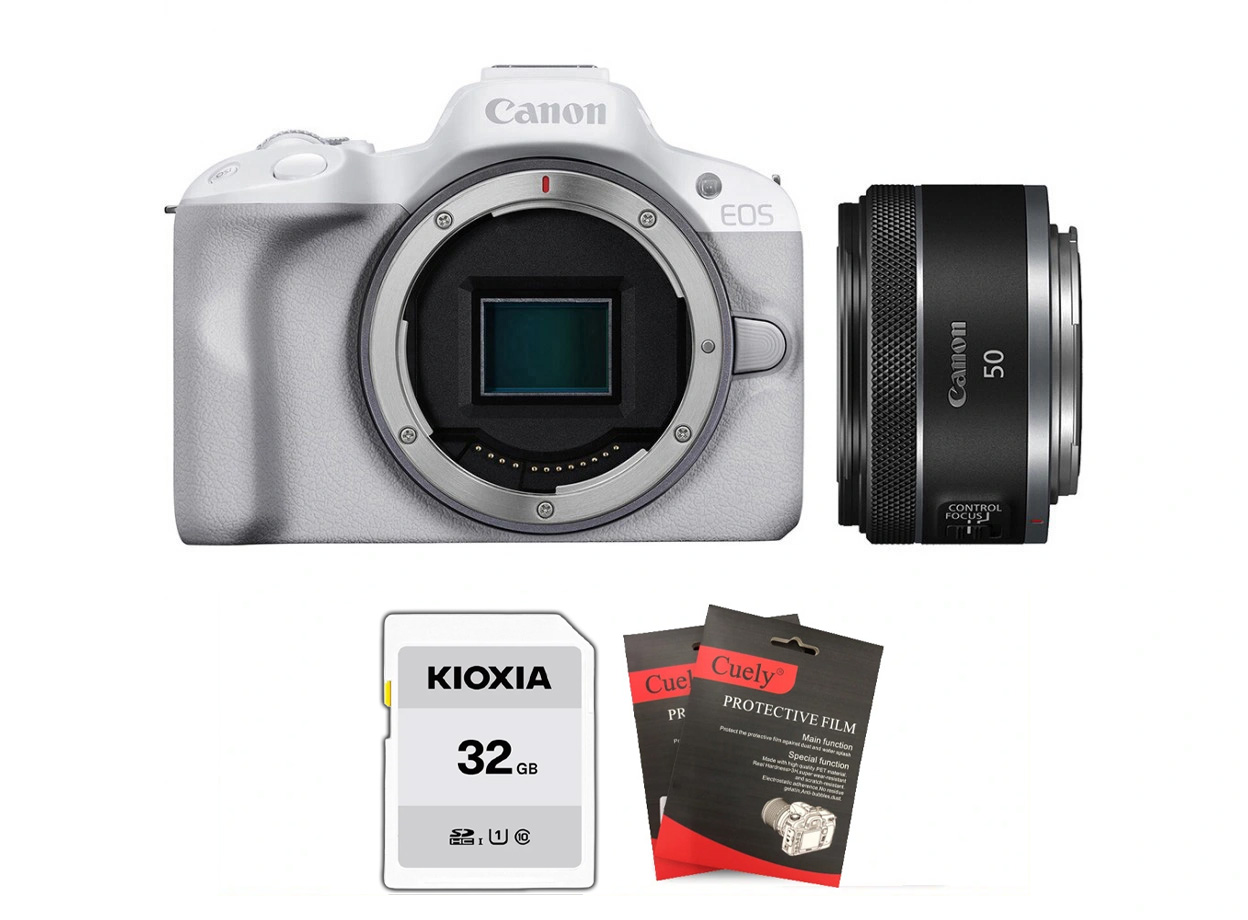 Canon EOS R50 + Lens Canon RF 50mm f/1.8 STM (Chính hãng)
