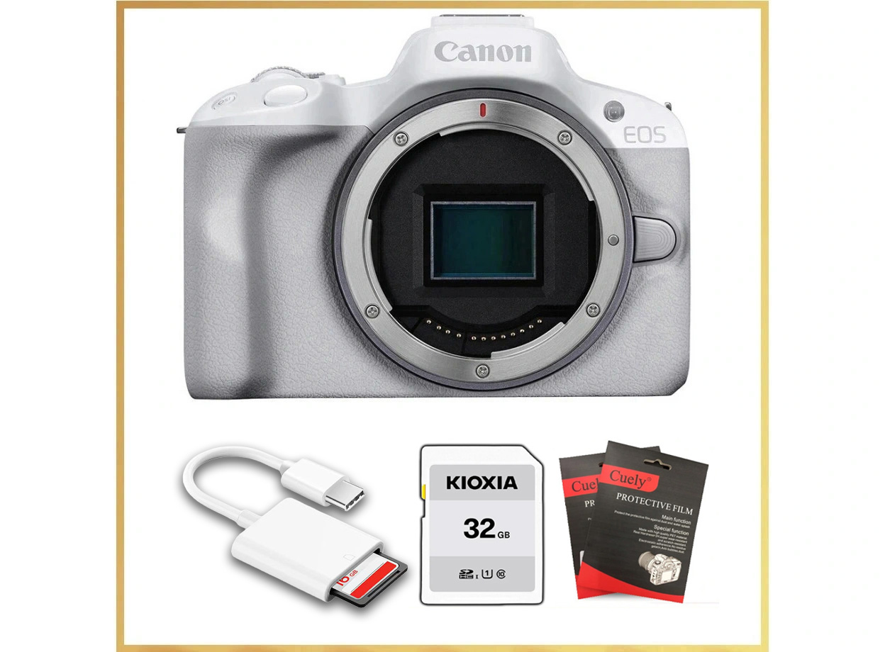 Canon EOS R50 Mới 100% – (Tặng Thẻ 32GB, Dán Màn Hình, Đầu Đọc Thẻ)