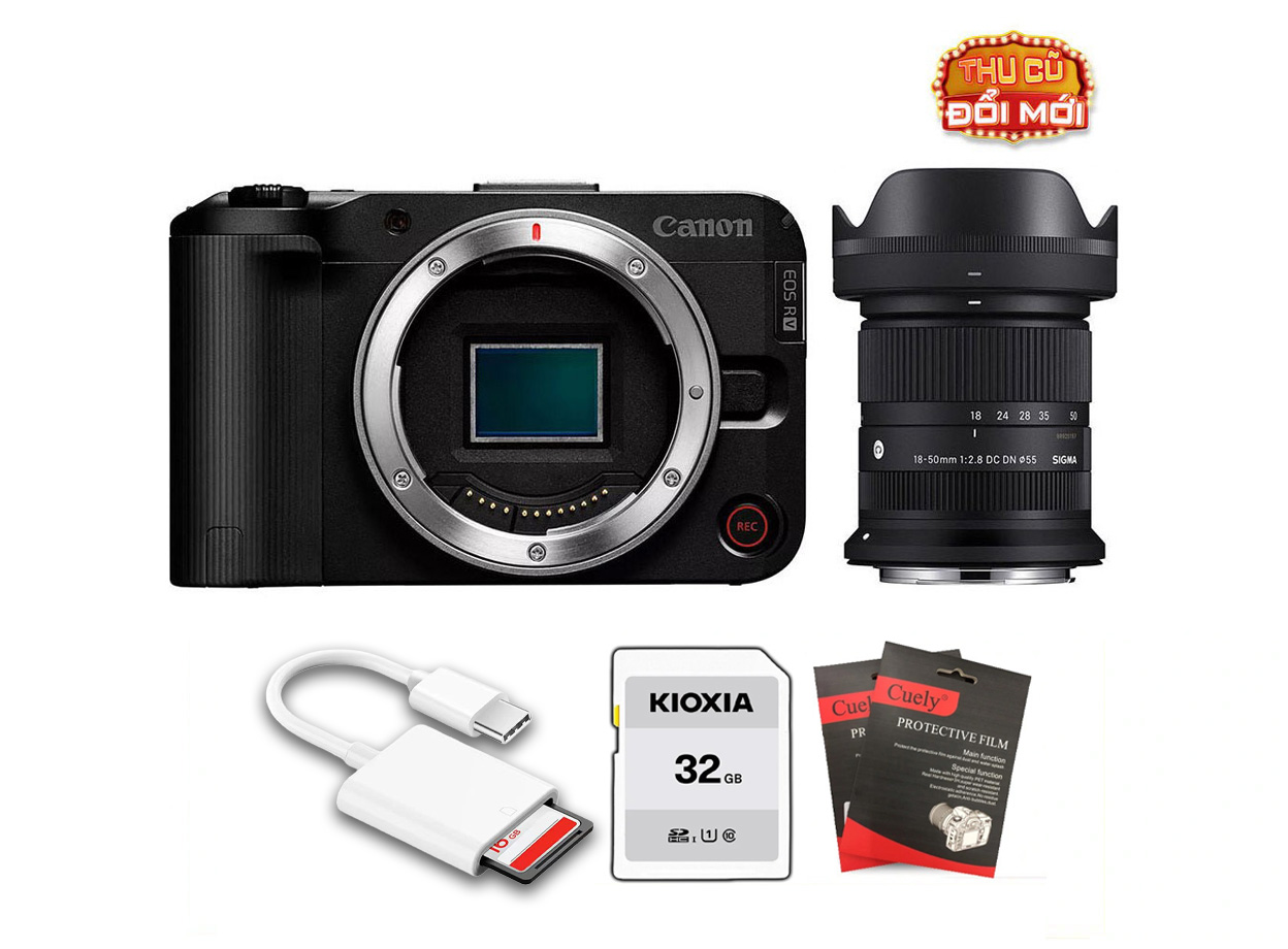 Canon EOS R50 V (Chính hãng) + Sigma 18-50mm f/2.8 DC DN