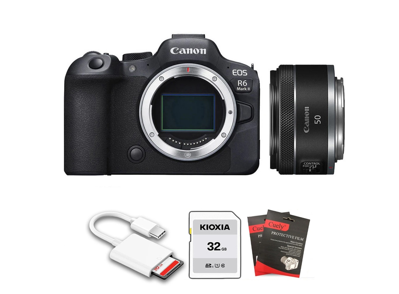 Canon EOS R6 Mark II + Kèm Lens Canon RF 50mm f/1.8 STM (Chính hãng)
