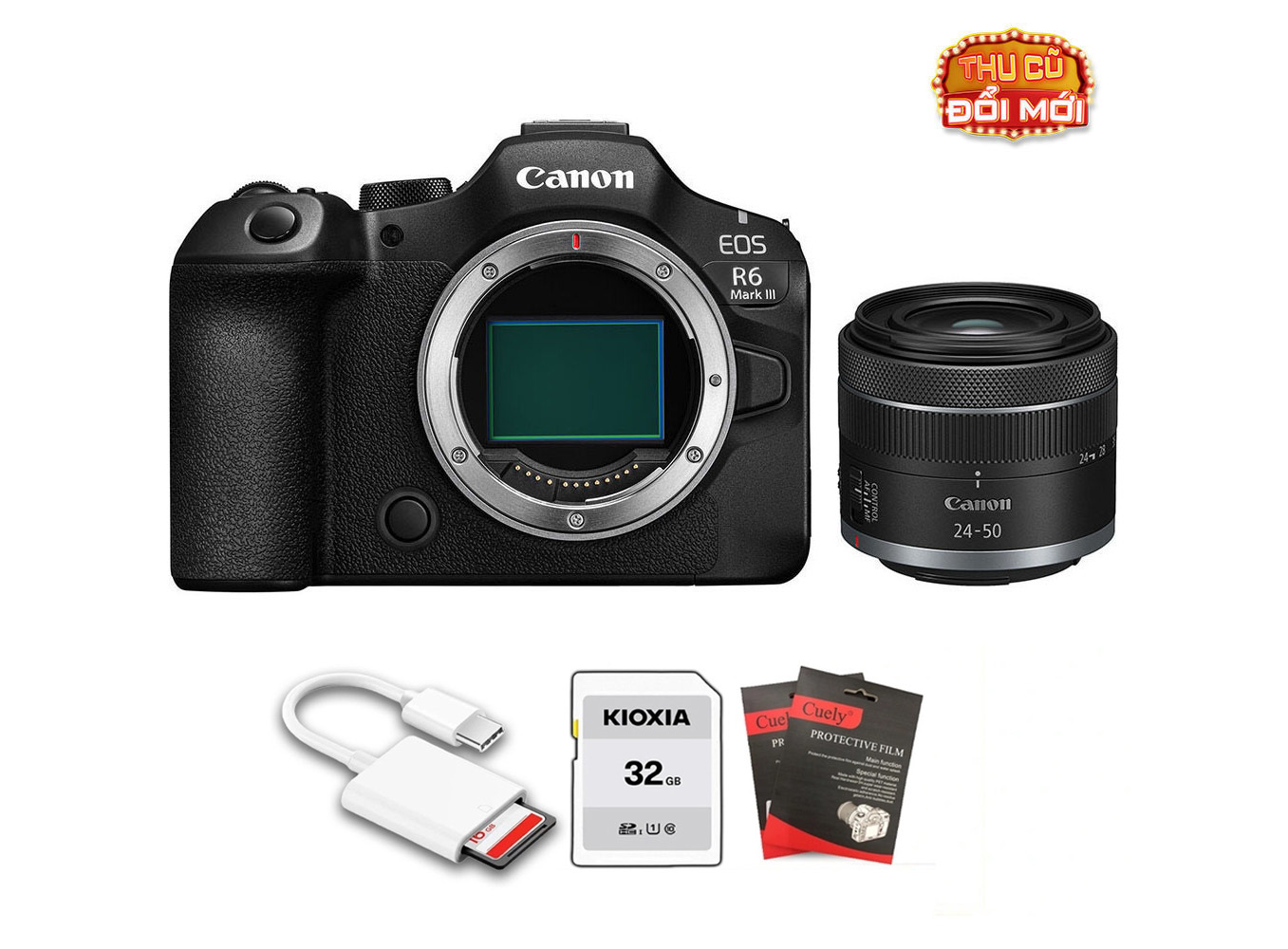 Canon EOS R6 Mark III (Chính hãng) – Kit RF 24-50mm f/4.5-6.3 STM