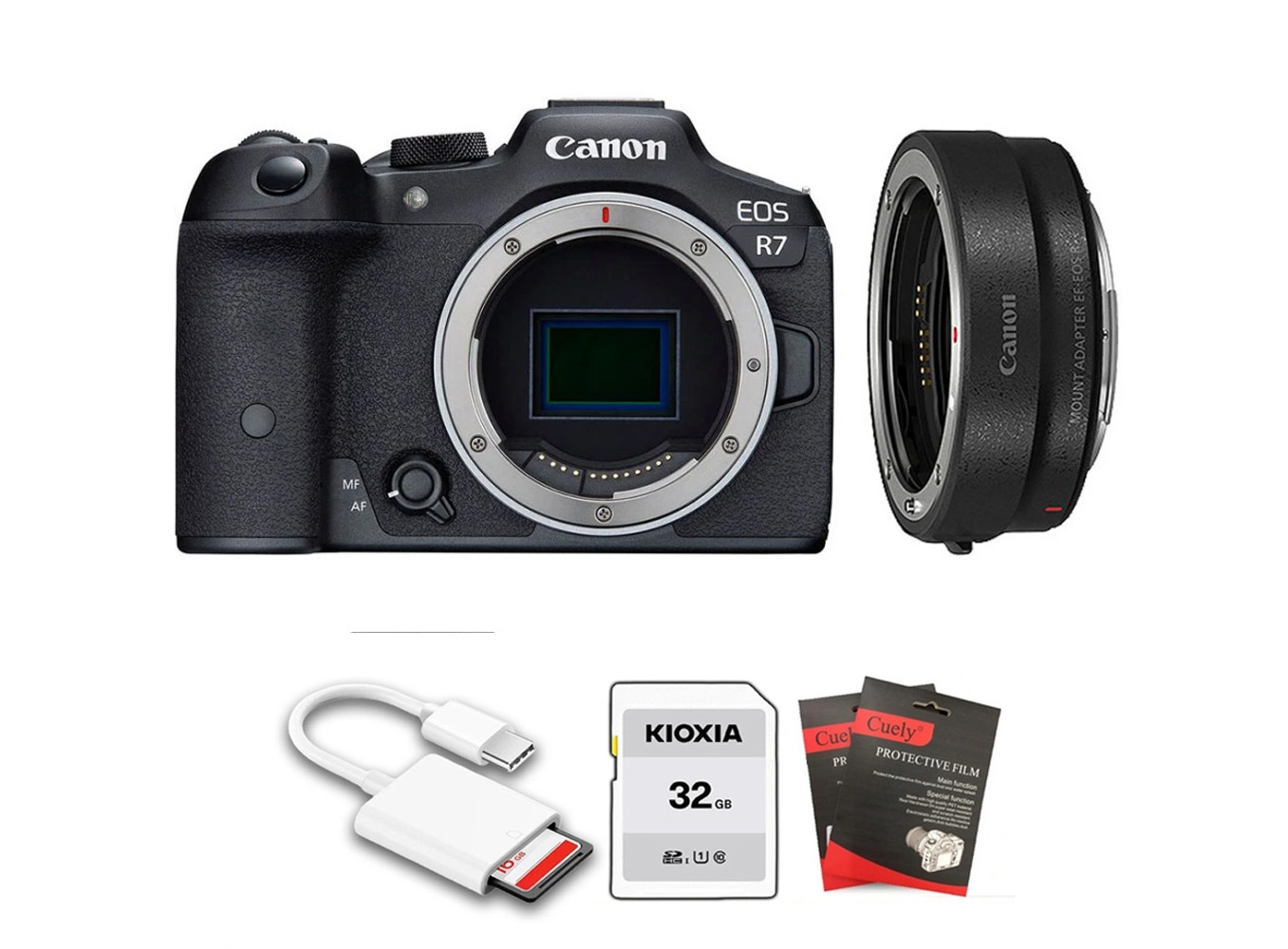 Canon EOS R7 + Kèm Ngàm Canon EF-EOS R (Chính hãng)