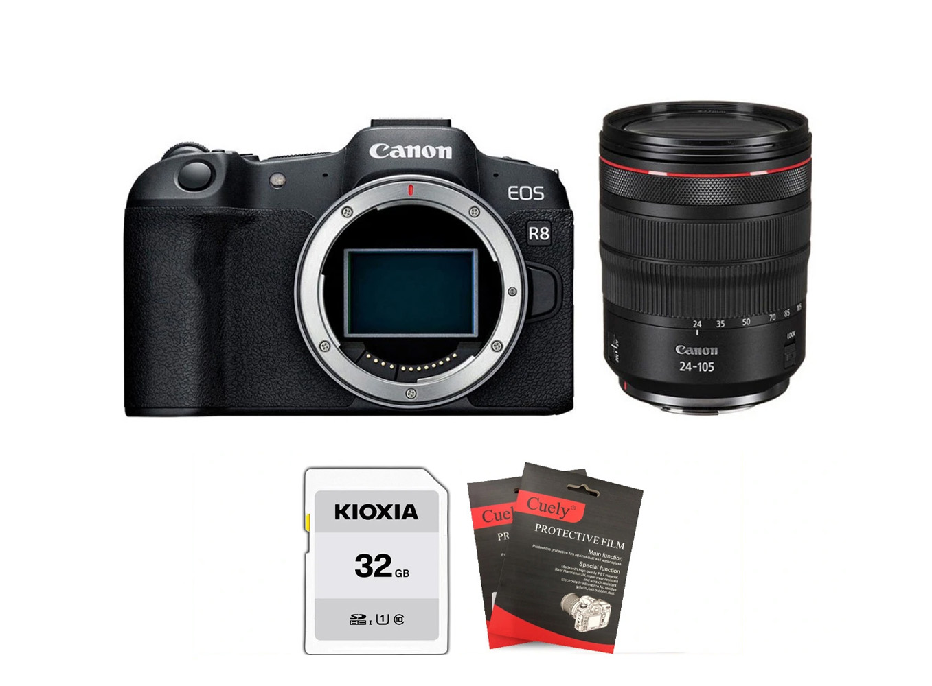 Canon EOS R8 + Kèm Lens Canon RF 24-105mm f/4L (Chính hãng)