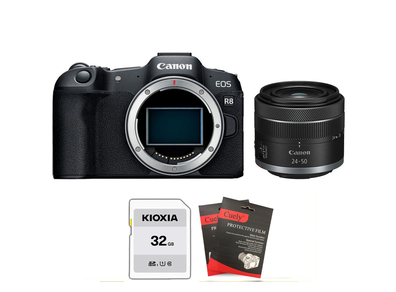 Canon EOS R8 + Kèm Lens Canon RF 24-50mm f/4.5-6.3 STM (Chính hãng)