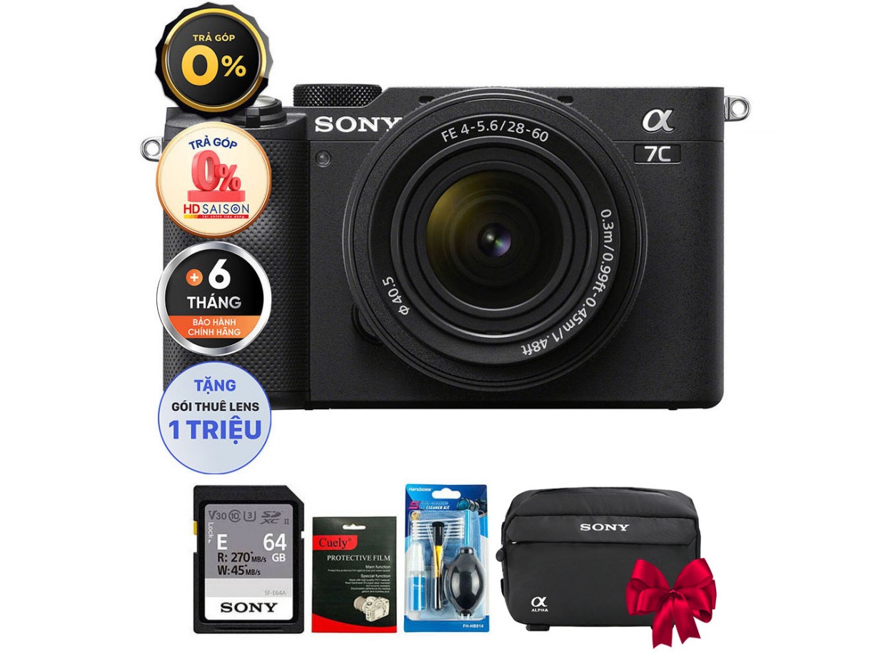 Sony A7C + Kèm Kit Lens 28-60mm (Chính hãng)
