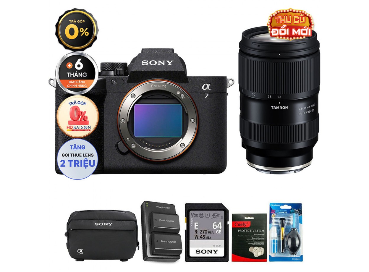 Sony A7 IV + Kèm Lens Tamron 28-75mm f/2.8 G2 (Chính hãng)