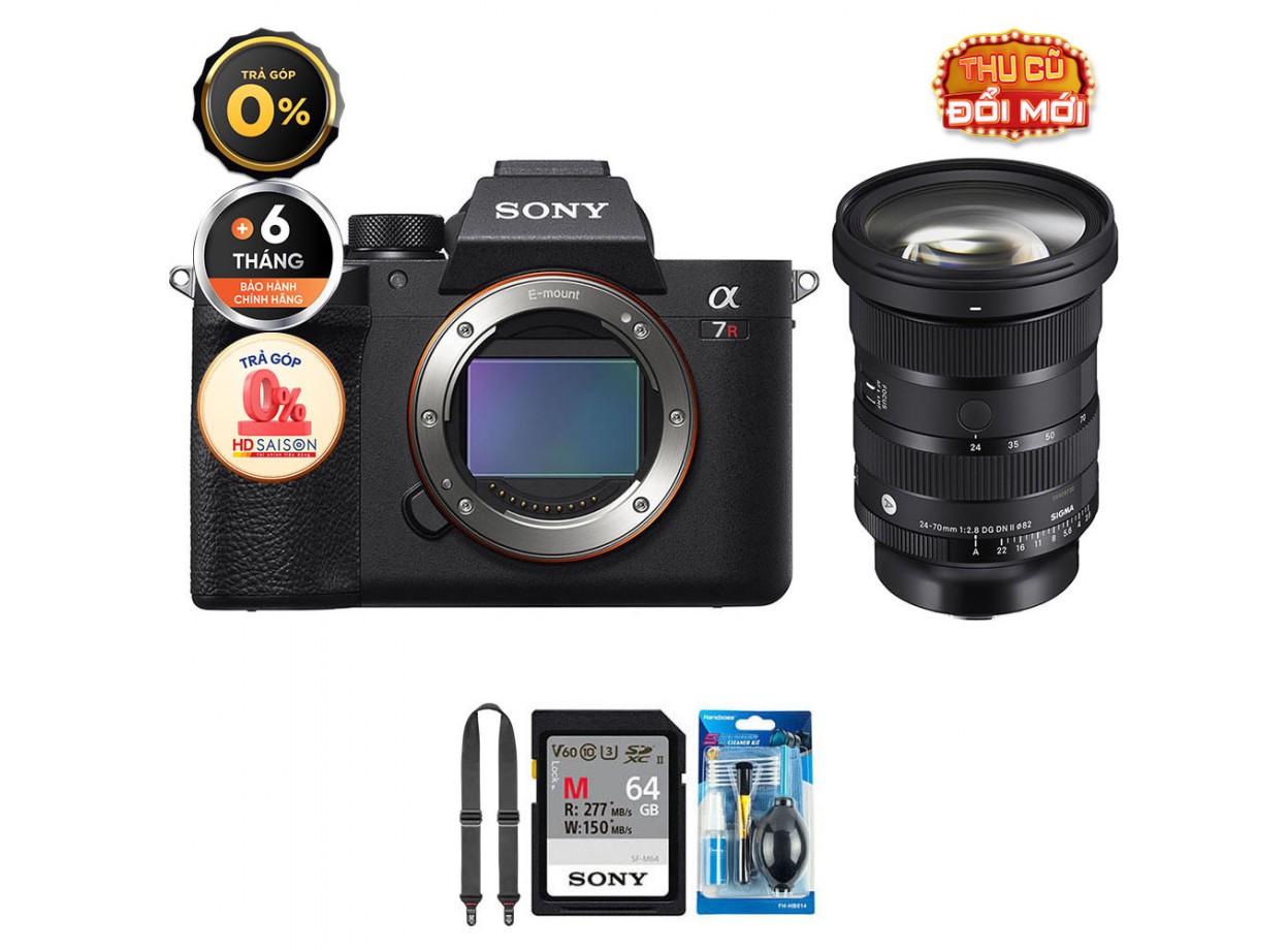 Sony A7R IVA + Sigma 24-70mm f/2.8 II (Chính hãng)