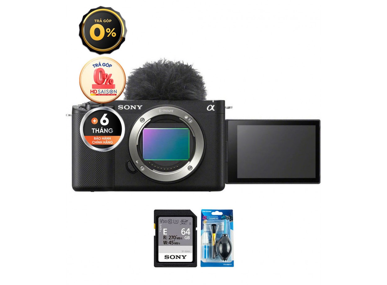 Sony ZV-E1 (Chính hãng) (Thẻ Nhớ 64GB + Bộ Vệ Sinh, Body Only)