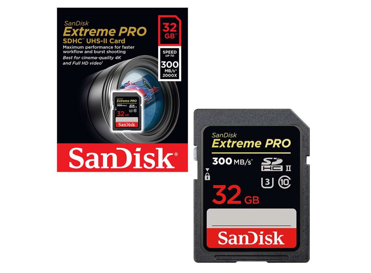 Thẻ nhớ SDHC SanDisk Extreme Pro UHS-II 32GB – 300MB/s Chính Hãng