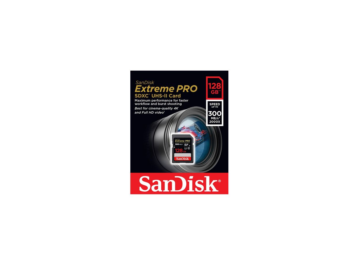 Thẻ nhớ SDXC SanDisk Extreme Pro UHS-II 128GB – 300MB/s Chính Hãng