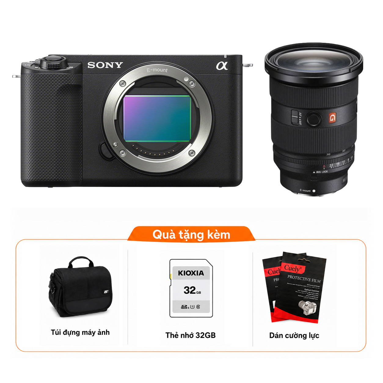 Sony ZV-E1 + Kèm Lens Sony FE 24-70mm f/2.8 GM II (Chính hãng)