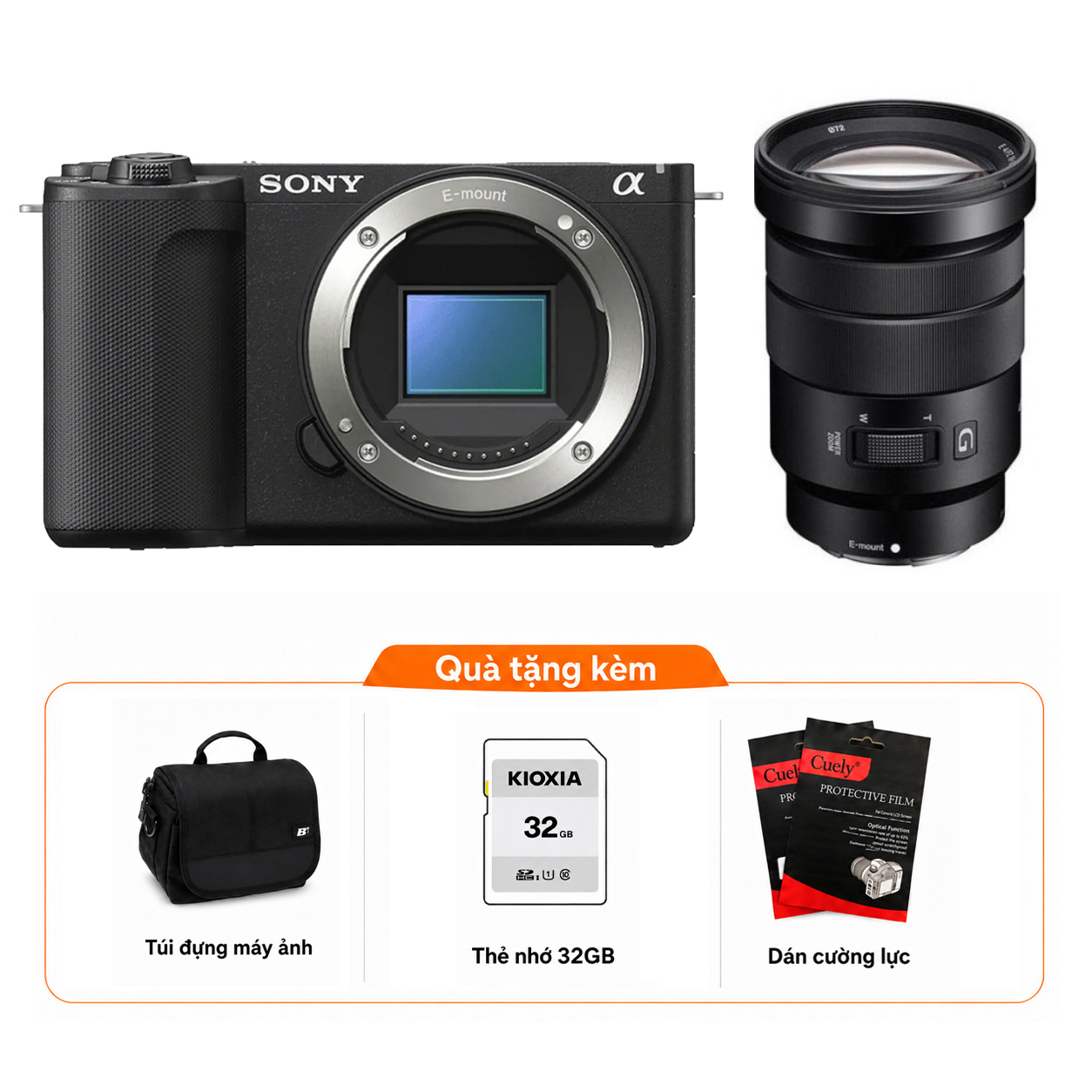 Sony ZV-E10 II + Kèm Lens Sigma 18-50mm f/2.8 (Chính hãng)