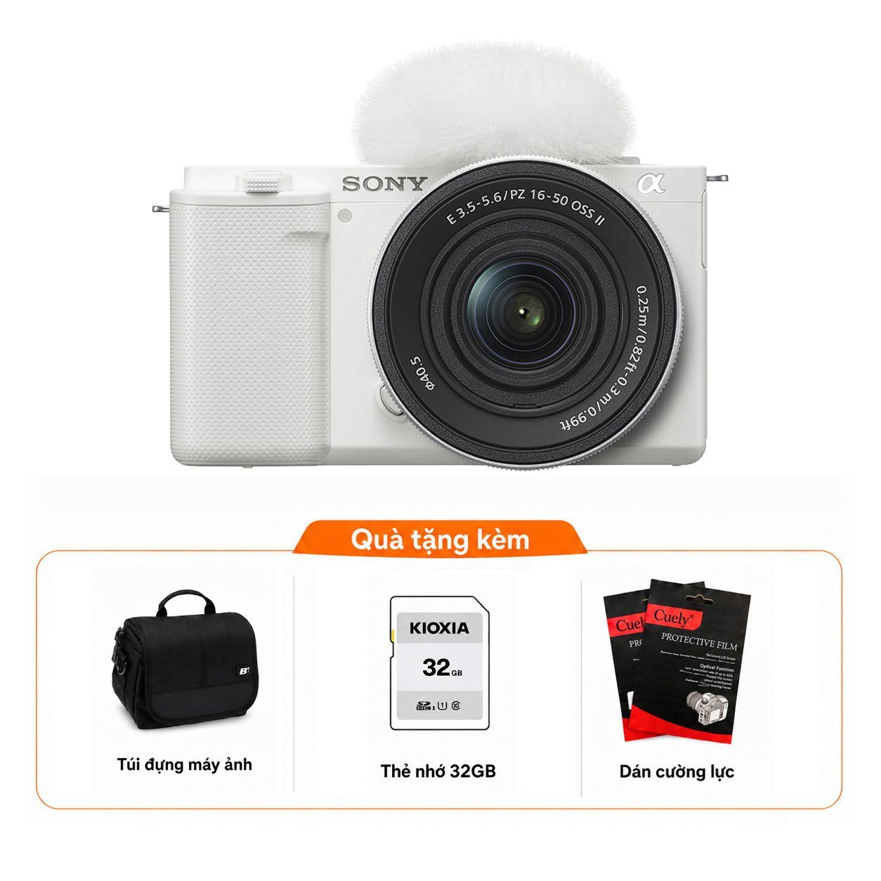 Sony ZV-E10 II + Kèm Kit Lens 16-50mm II (Chính hãng)
