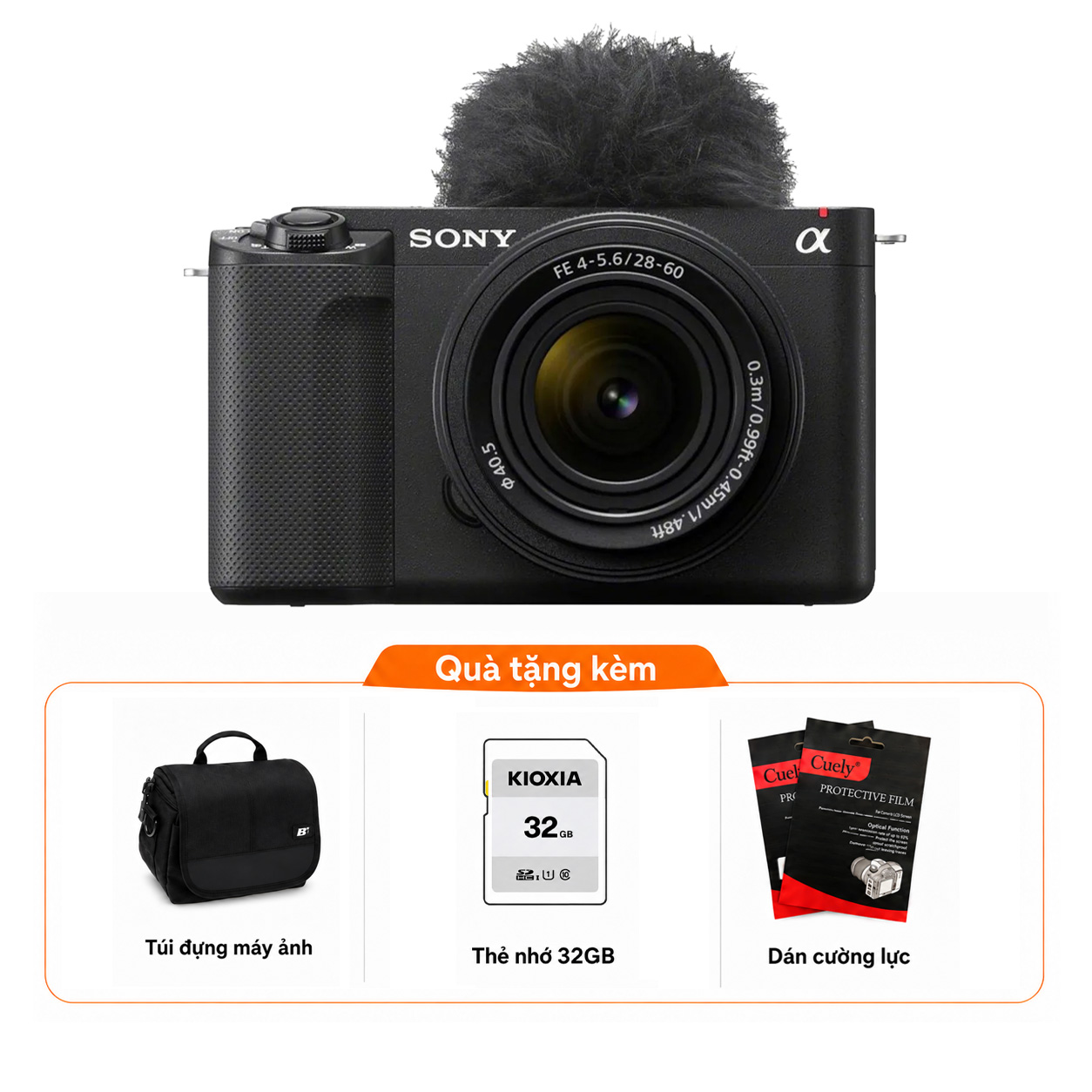 Sony ZV-E10 II + Kèm Kit Lens 16-50mm II (Chính hãng)