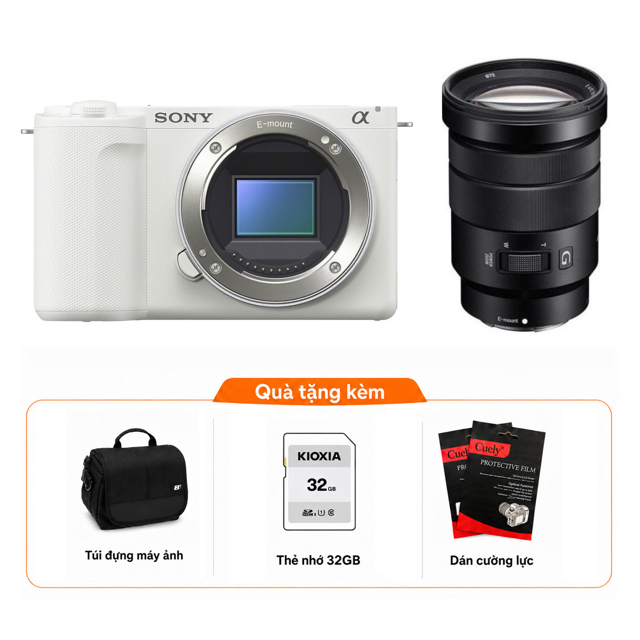 Sony ZV-E10 II + Kèm Lens Sony E 18-105mm f/4 (Chính hãng)