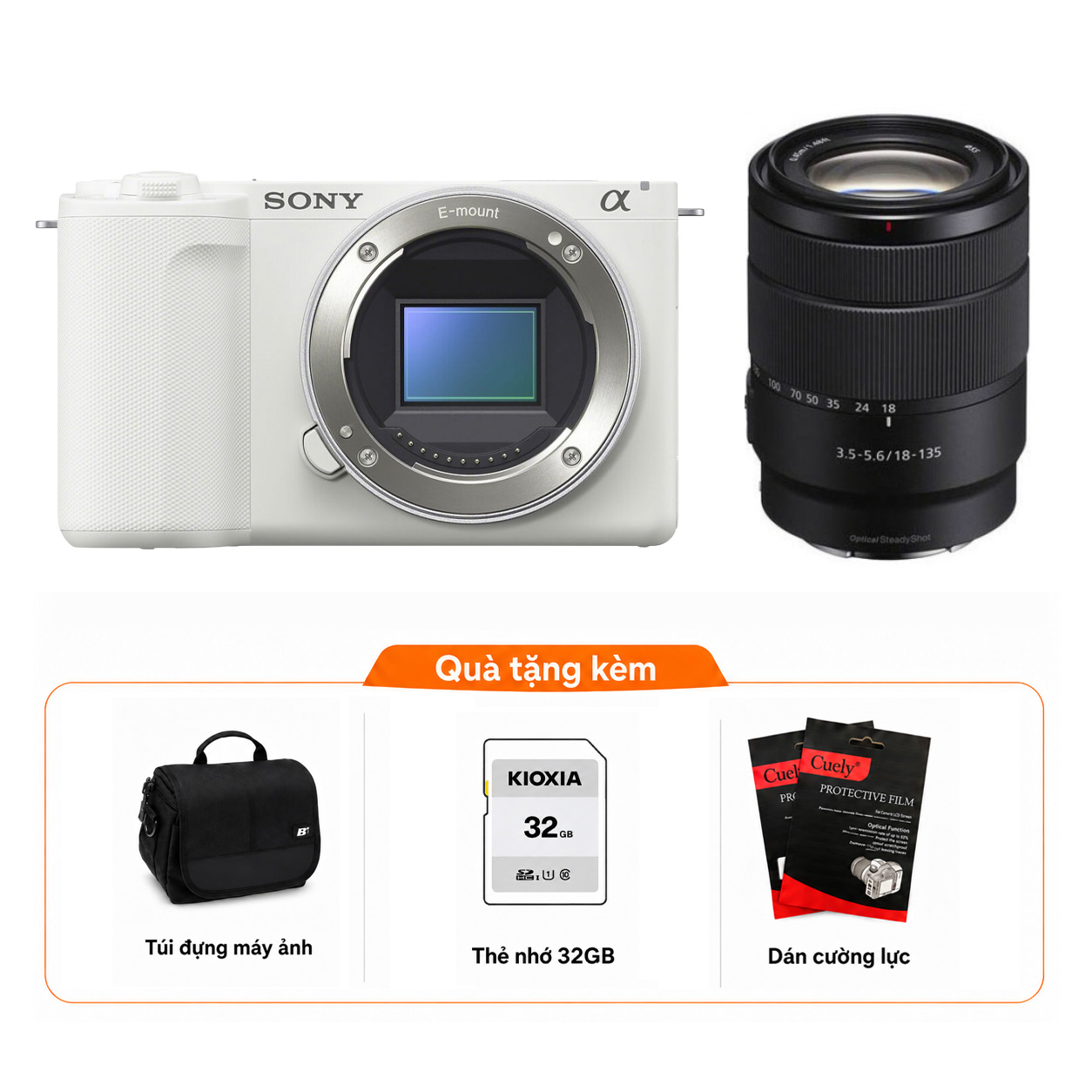 Sony ZV-E10 II + Sony E 18-135mm f/3.5-5.6 (Chính hãng)