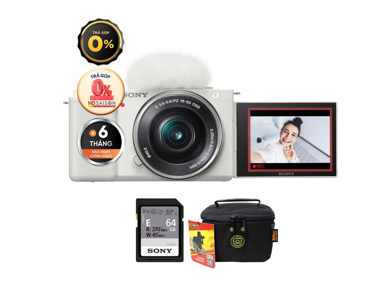 Sony ZV-E10 + Kèm Kit Lens 16-50mm (Chính hãng)