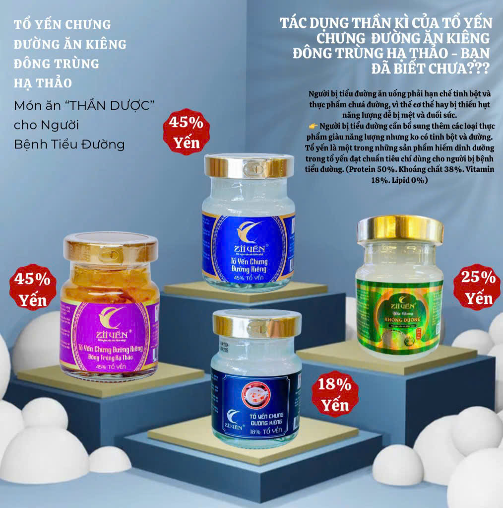 Yến sào chưng sẵn - dùng ngay tiện lợi