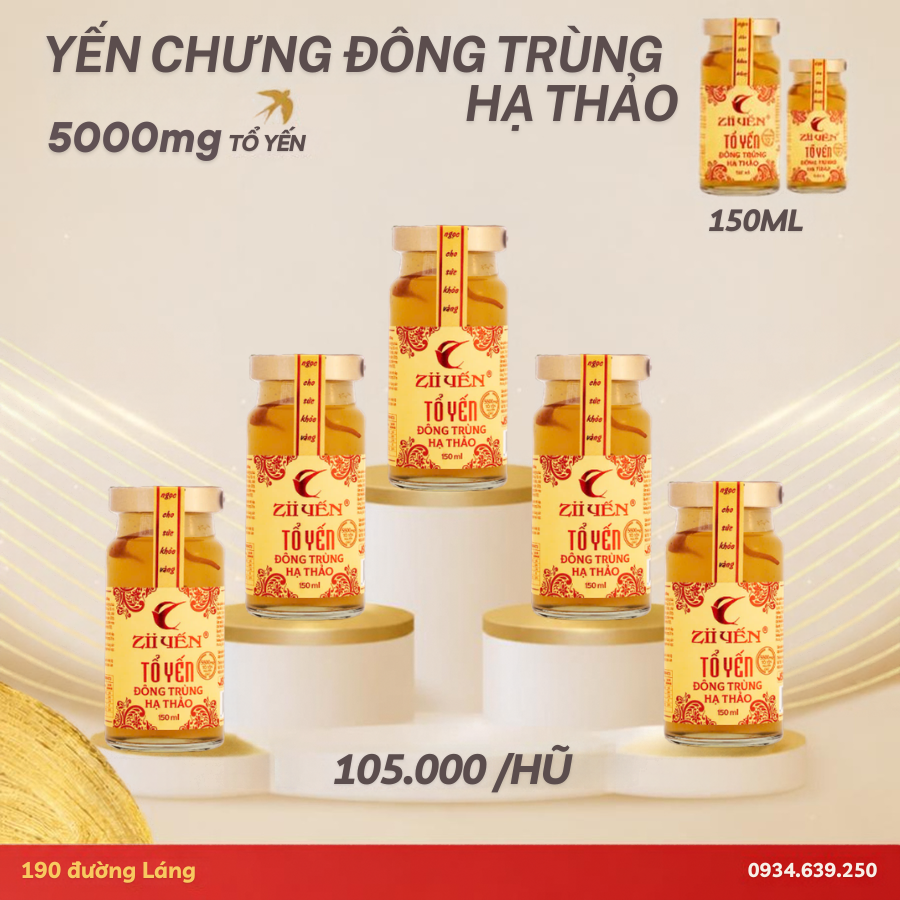 Yến chưng Đông Trùng Hạ Thảo - Hũ to 150ml