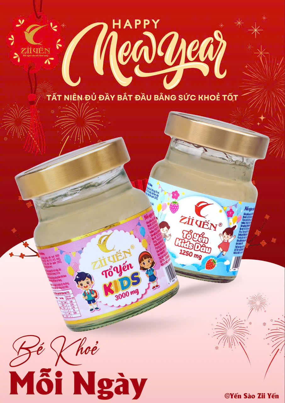 Yến sào tươi chưng dành cho trẻ em 3000mg Tổ Yến