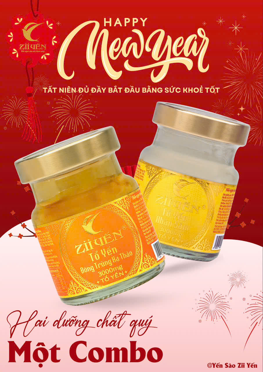 Hộp quà 6 hũ mix vị yến chưng thượng hạng 3000mg