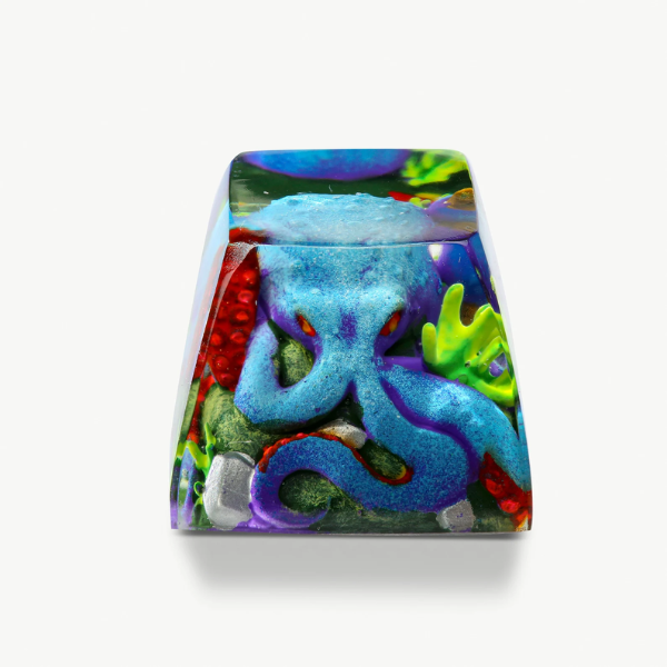 🐙 Blue Octopus Artisan Keycap – A Unique Ocean-Inspired Design Now 50% OFF