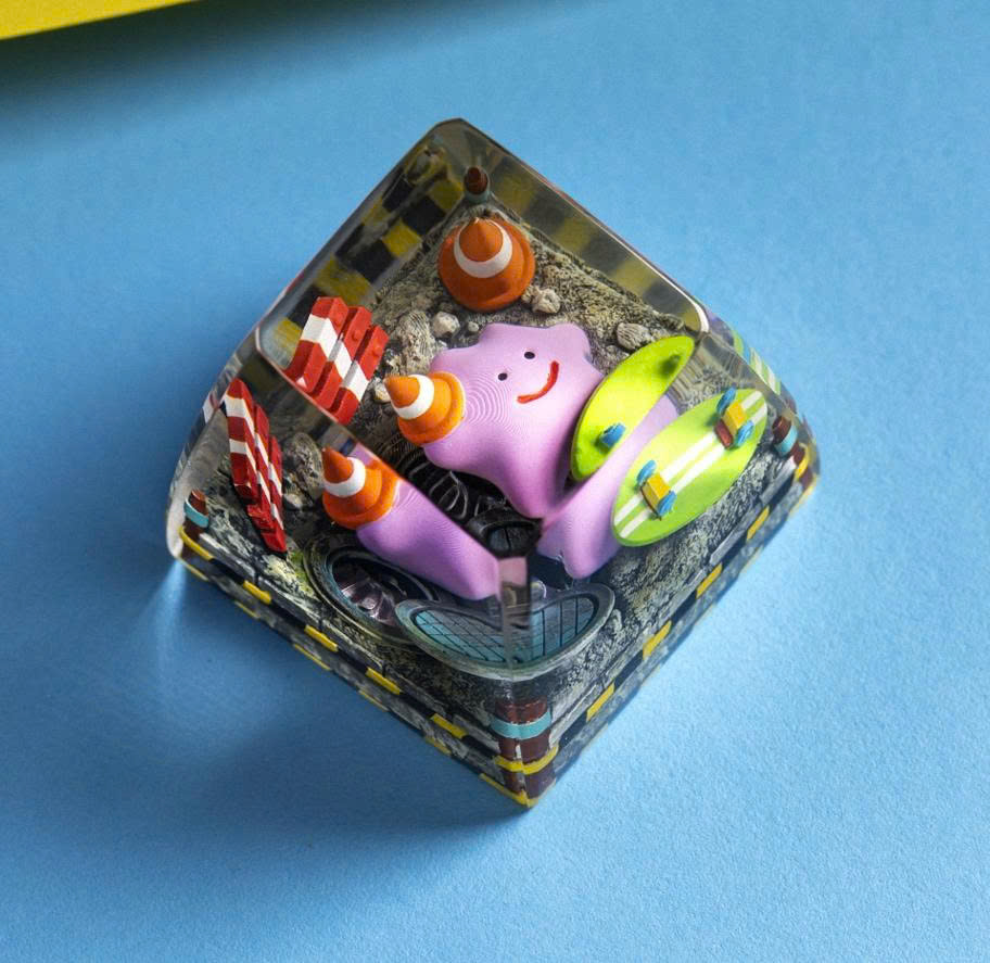 Ditto Artisan Keycap – The Perfect Cute Upgrade for Pokémon Girls