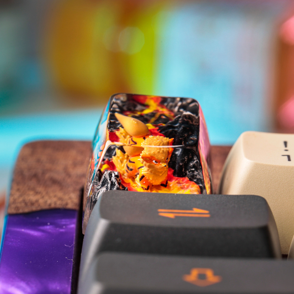 Arcanine Pokémon Artisan Keycap – A Fiery Touch for Your Mechanical Keyboard