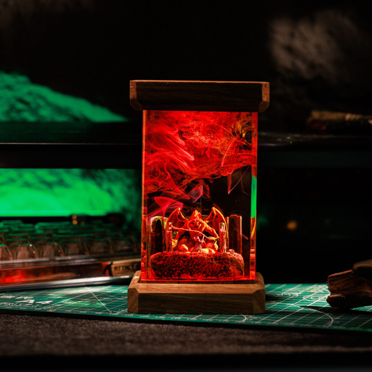 ⚔️ Mythical War Resin Lamp – Forge the Epic in Your Space