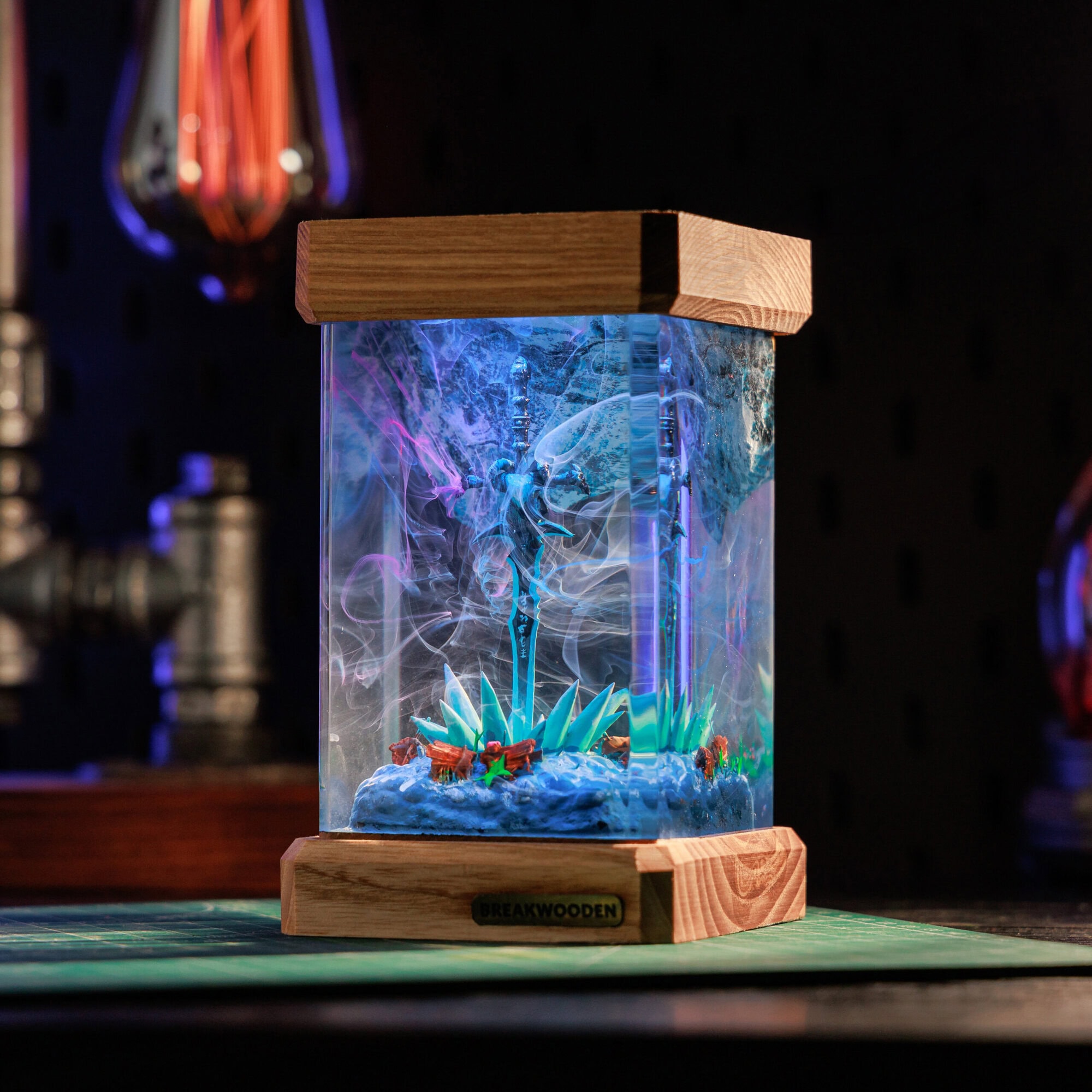 Sword Frostmourne Resin Epoxy Lamp – Illuminate the Legend