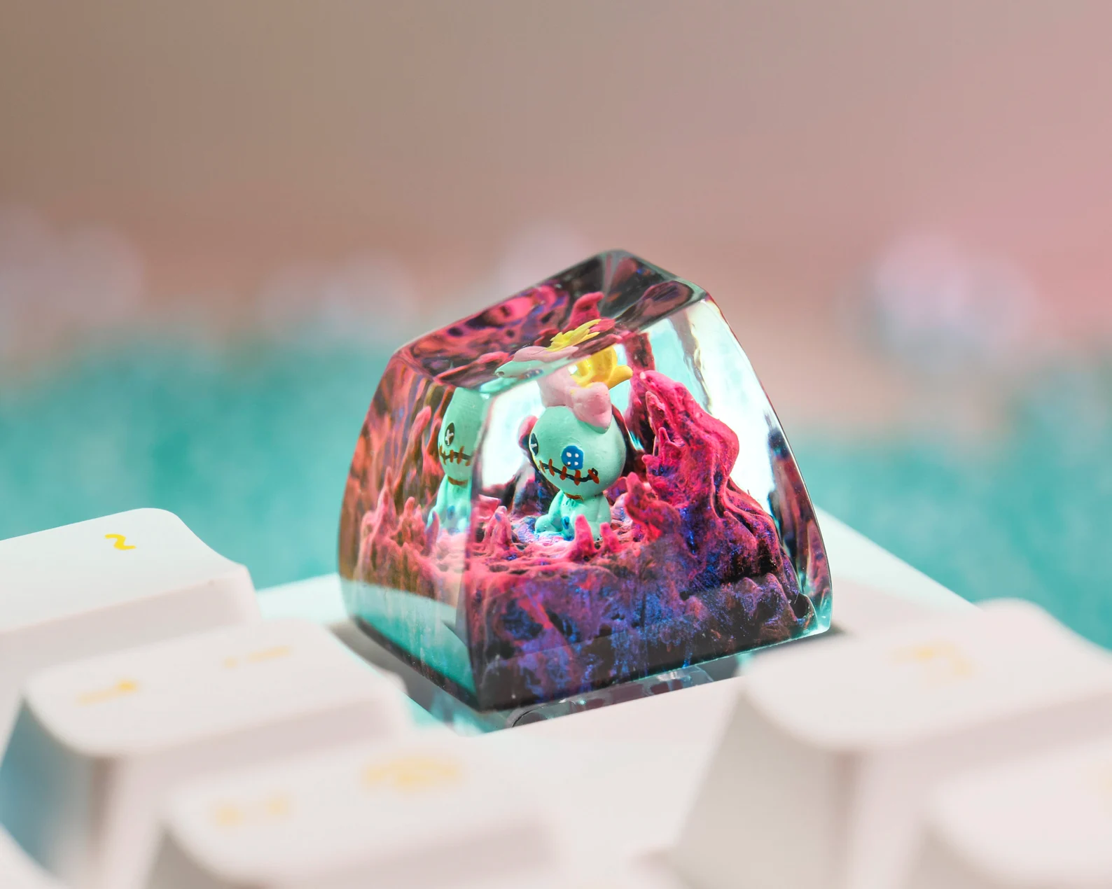Spooky Doll – Artisan Keycap: Where Art Meets Every Keystroke