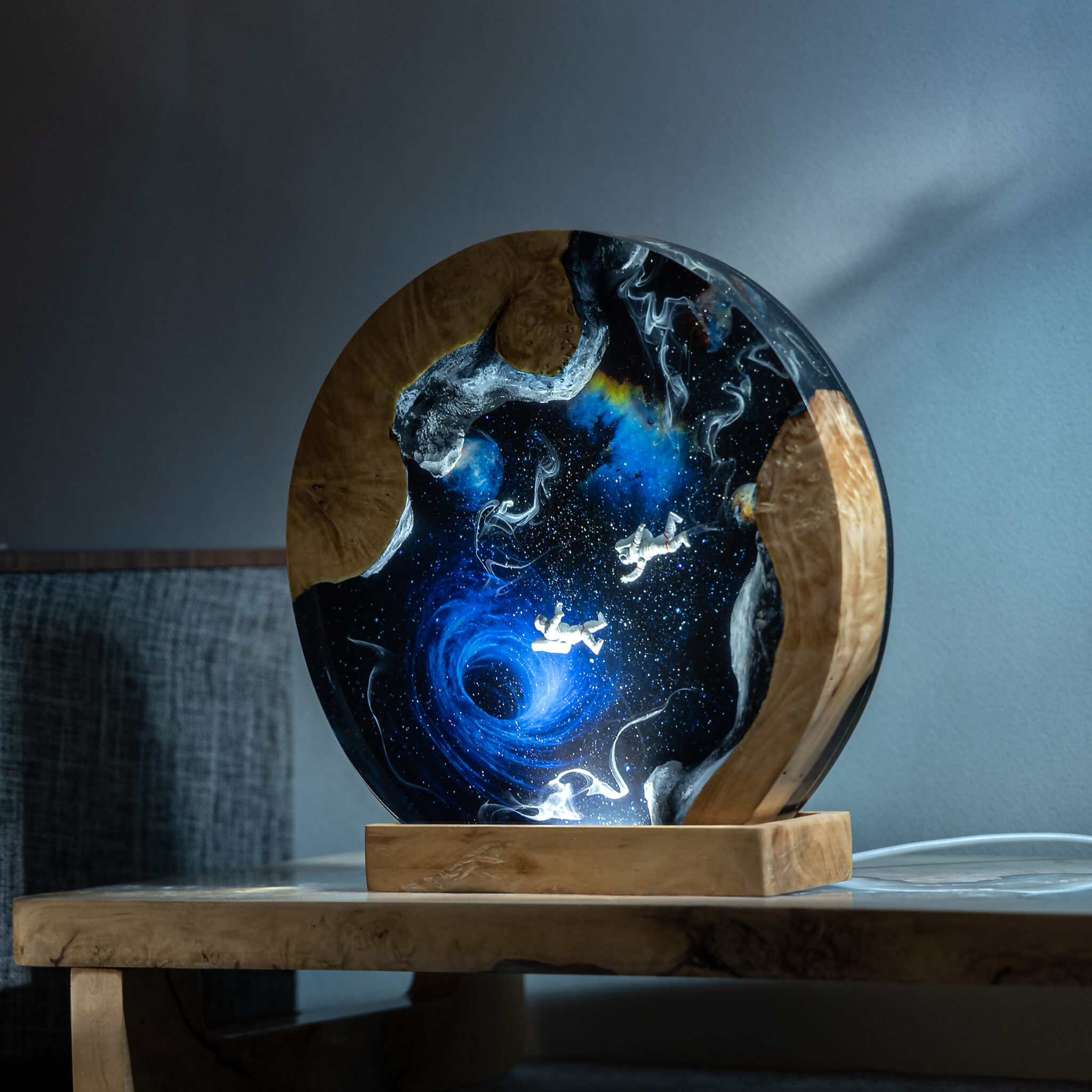 Interstellar Epoxy Lamp — Turn Your Room Into a Cosmic Escape