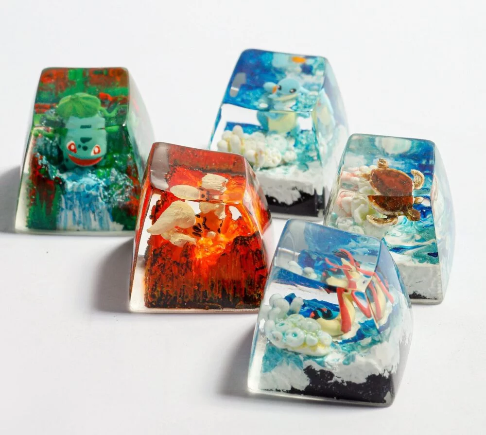 🎨 Pokemon Art Keycaps – Childhood Memories at Your Fingertips