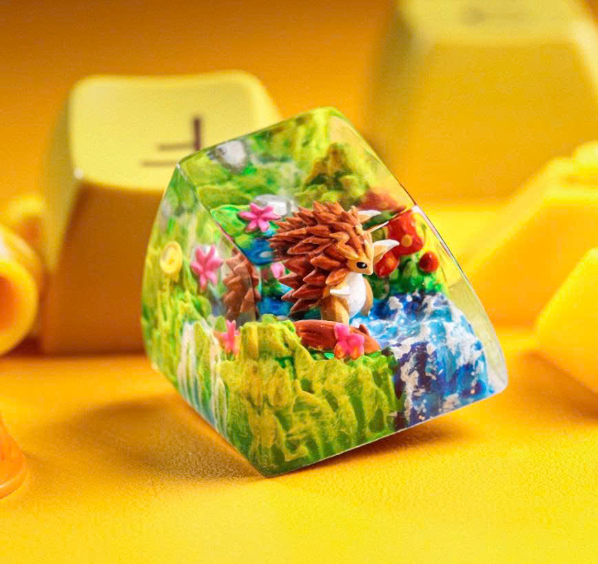 Pokémon – Sandslash Artisan Keycap: Level Up Your Keyboard Aesthetic