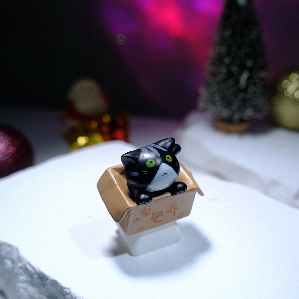 Black Cat Artisan Keycap Breakwooden