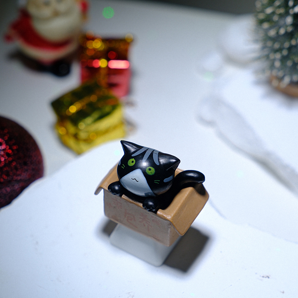 Black Cat Artisan Keycap Breakwooden