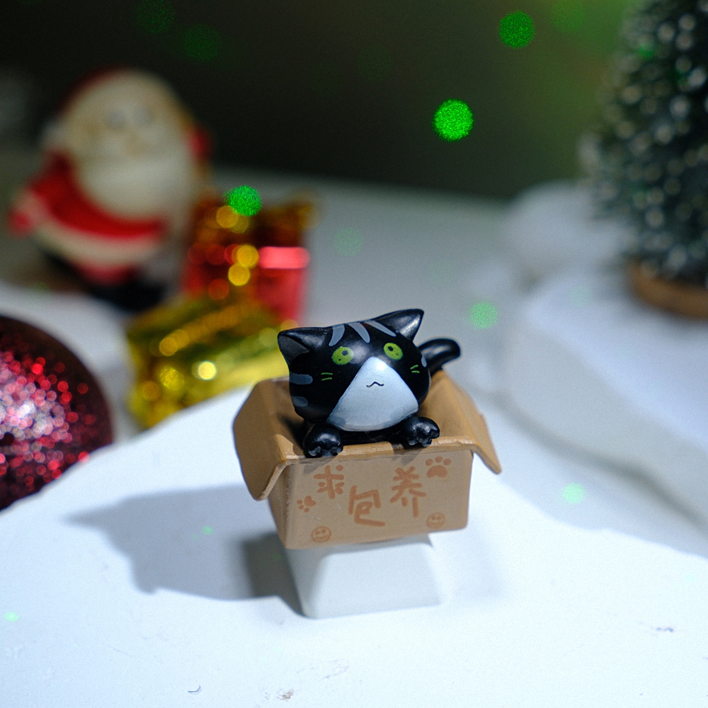 Black Cat Artisan Keycap Breakwooden