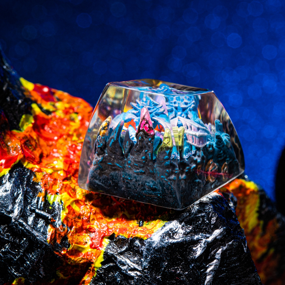 Blue Dragon Artisan Keycap Breakwooden 6