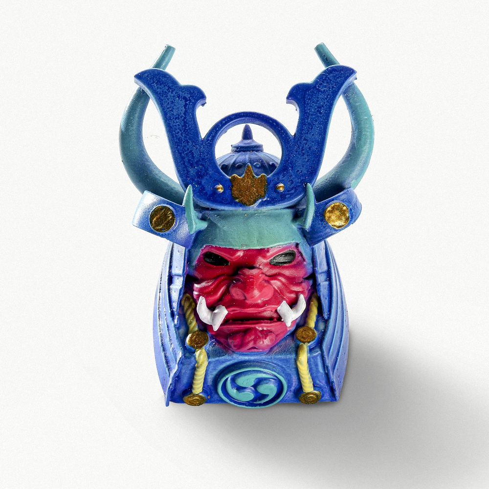 Blue Samurai Artisan Keycap Breakwooden