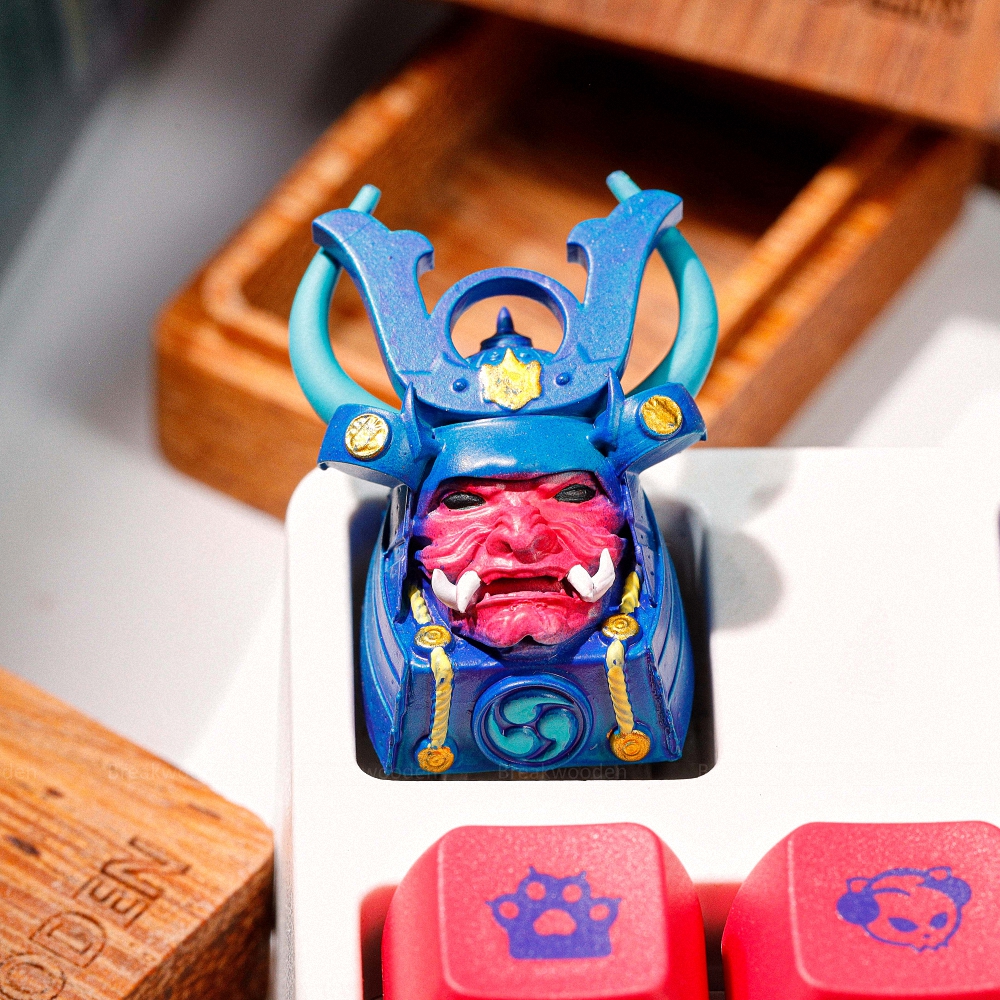 Blue Samurai Artisan Keycap Breakwooden 2