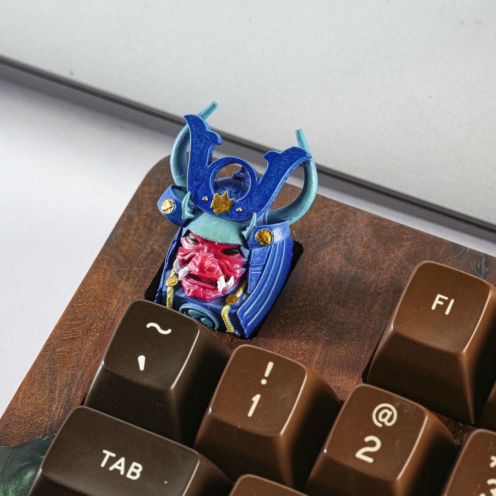 Blue Samurai Artisan Keycap Breakwooden 2
