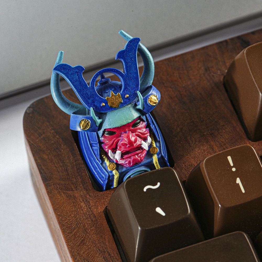 Blue Samurai Artisan Keycap Breakwooden 2