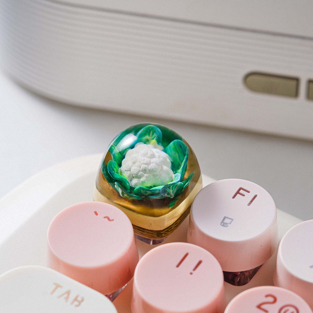 Cauliflower Artisan Keycap Breakwooden