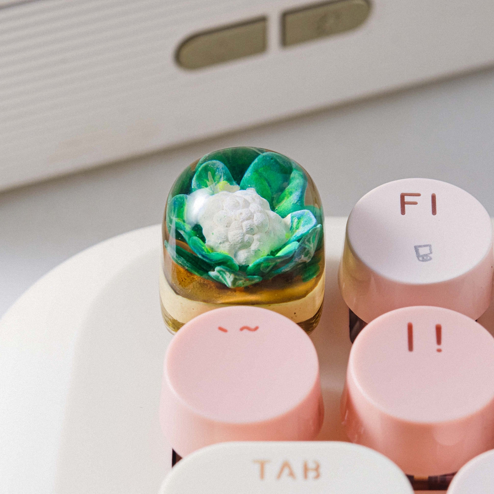 Cauliflower Artisan Keycap Breakwooden